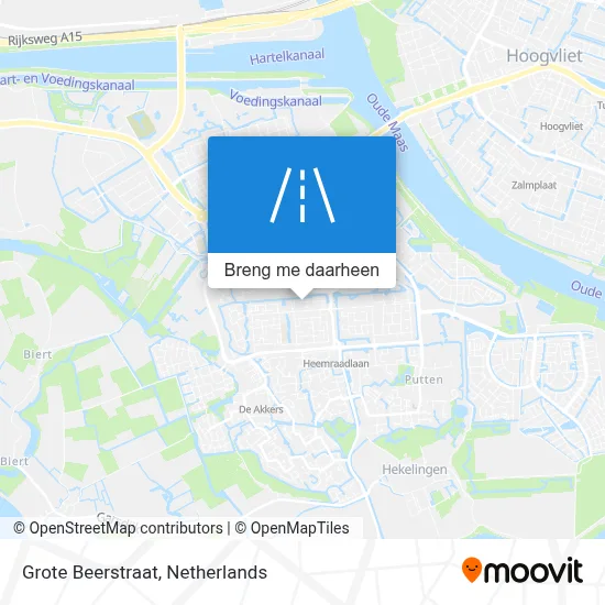 Grote Beerstraat kaart