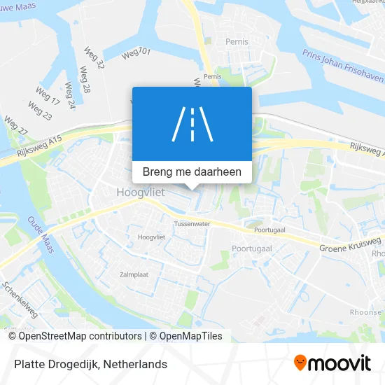 Platte Drogedijk kaart