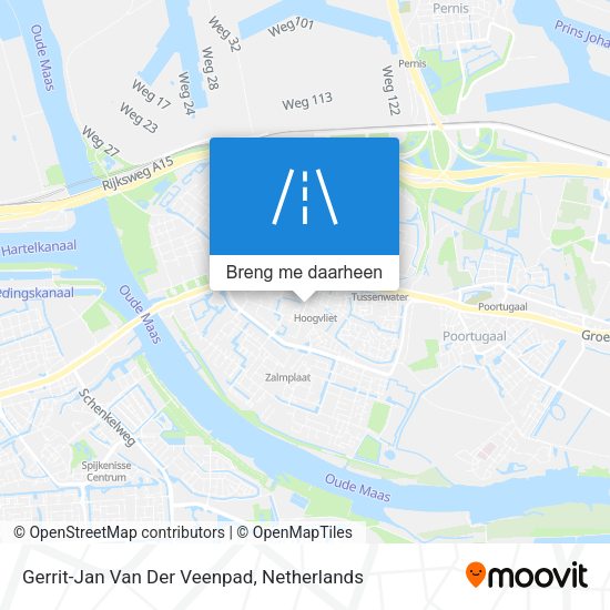 Gerrit-Jan Van Der Veenpad kaart