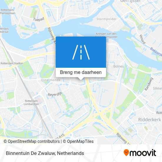 Binnentuin De Zwaluw kaart