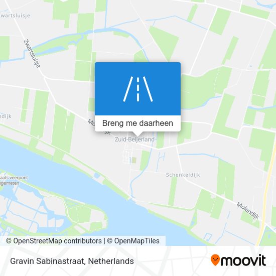 Gravin Sabinastraat kaart