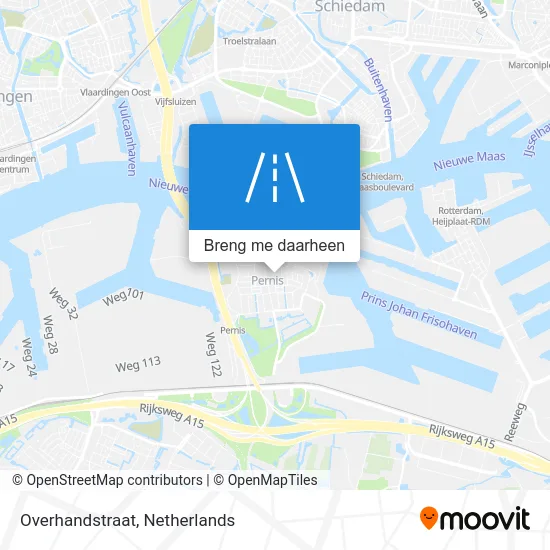 Overhandstraat kaart