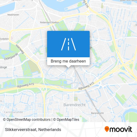 Slikkerveerstraat kaart