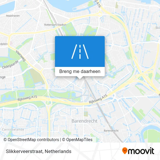 Slikkerveerstraat kaart