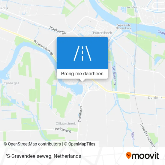 'S-Gravendeelseweg kaart