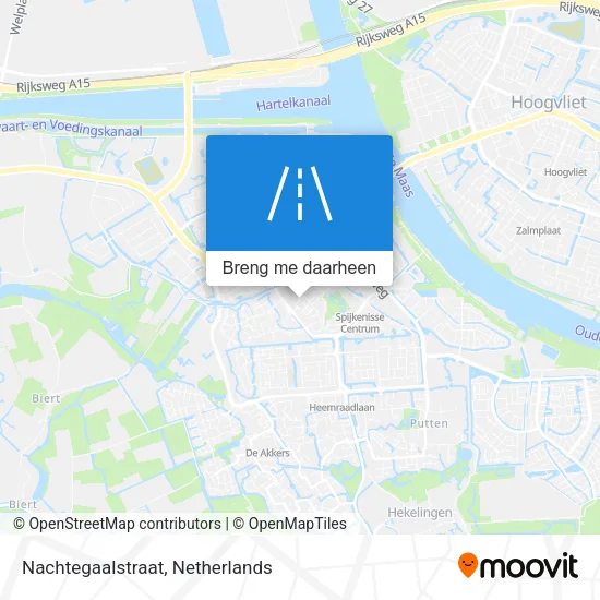 Nachtegaalstraat kaart