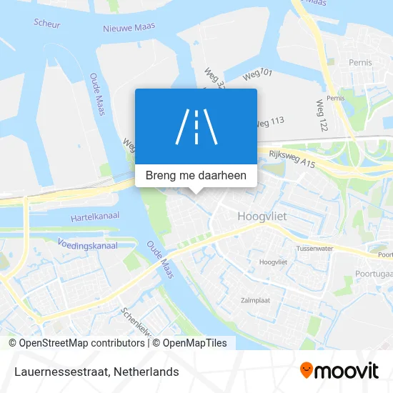 Lauernessestraat kaart