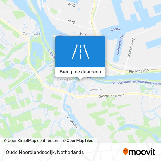 Oude Noordlandsedijk kaart