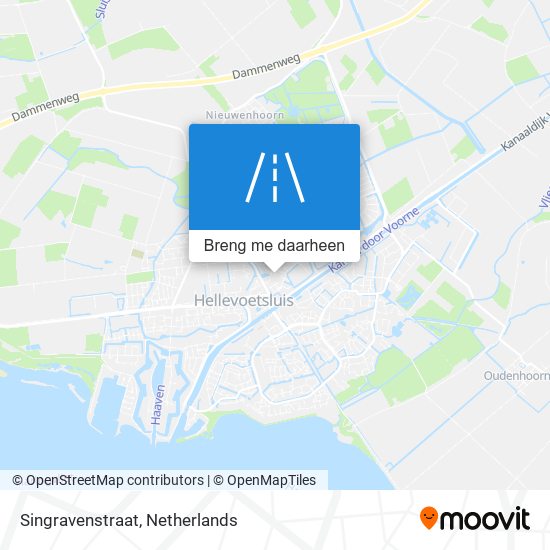 Singravenstraat kaart