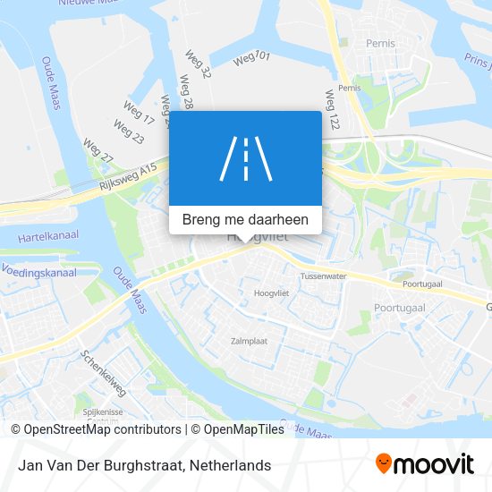 Jan Van Der Burghstraat kaart