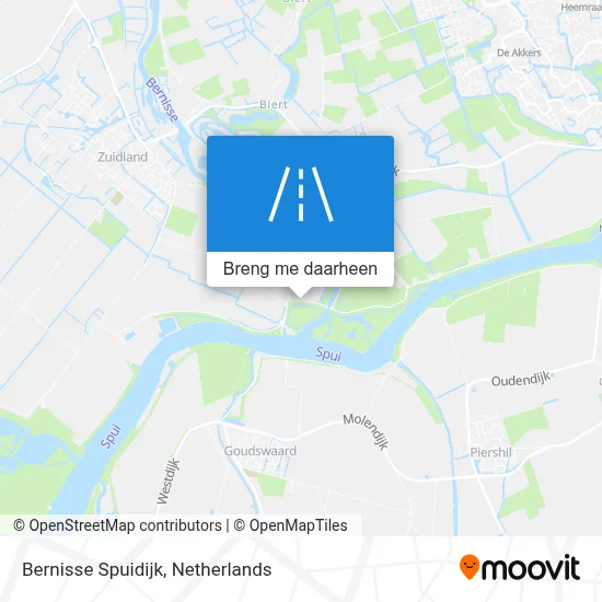 Bernisse Spuidijk kaart