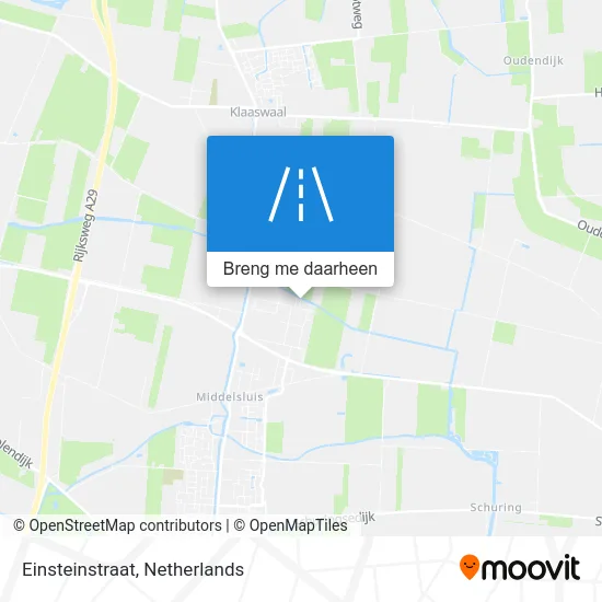 Einsteinstraat kaart