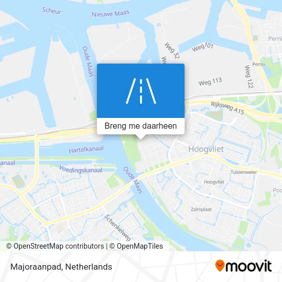Majoraanpad kaart