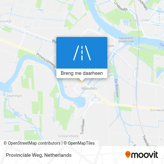 Provinciale Weg kaart