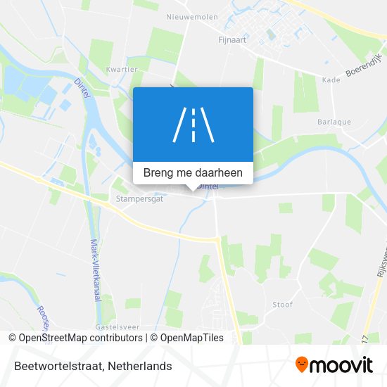Beetwortelstraat kaart