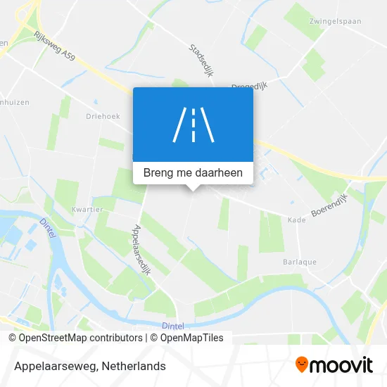 Appelaarseweg kaart