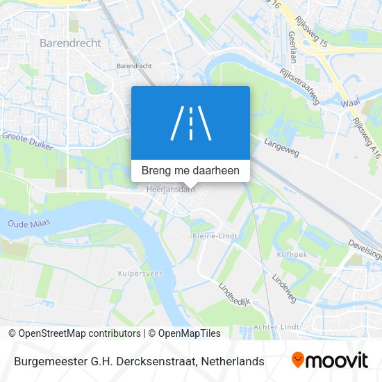 Burgemeester G.H. Dercksenstraat kaart