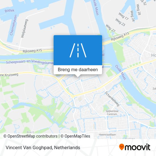 Vincent Van Goghpad kaart