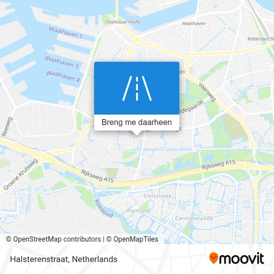 Halsterenstraat kaart