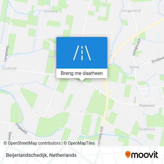 Beijerlandschedijk kaart