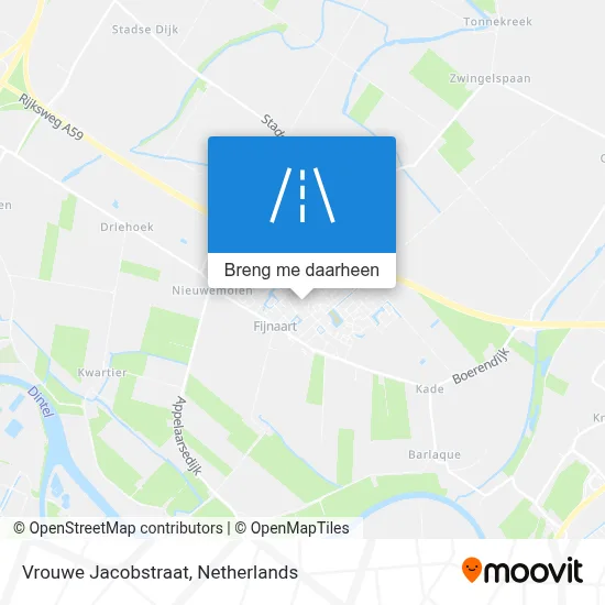 Vrouwe Jacobstraat kaart