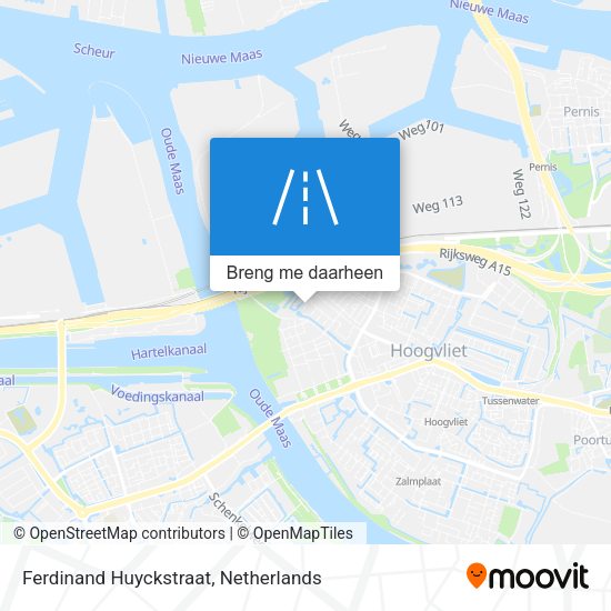 Ferdinand Huyckstraat kaart