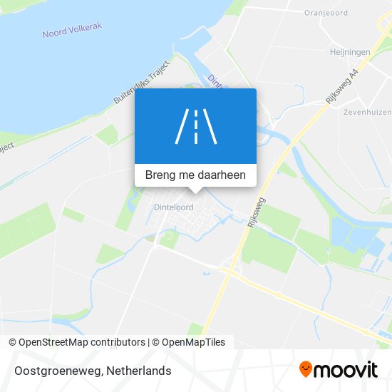 Oostgroeneweg kaart