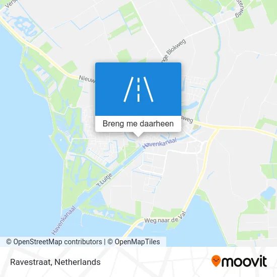 Ravestraat kaart