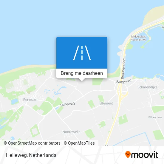 Helleweg kaart
