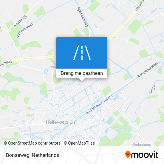 Bonseweg kaart