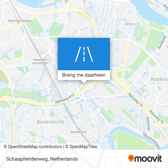 Schaapherderweg kaart