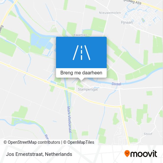 Jos Erneststraat kaart