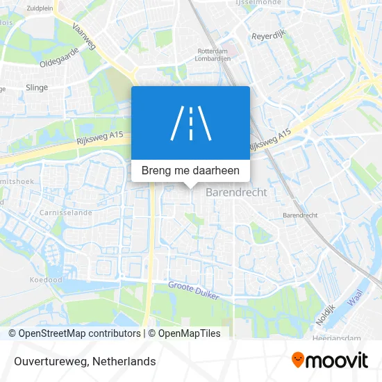 Ouvertureweg kaart