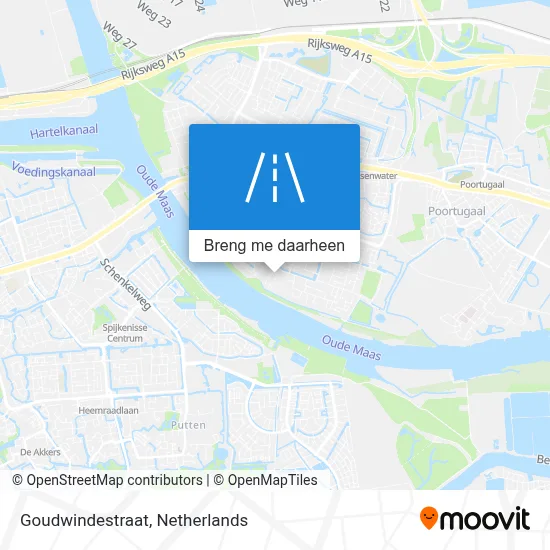 Goudwindestraat kaart