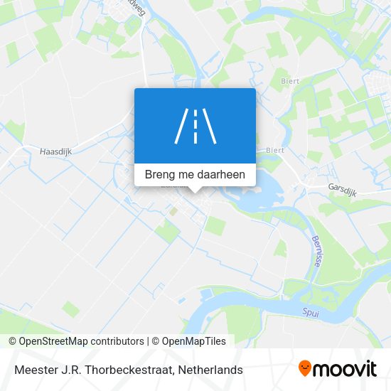 Meester J.R. Thorbeckestraat kaart