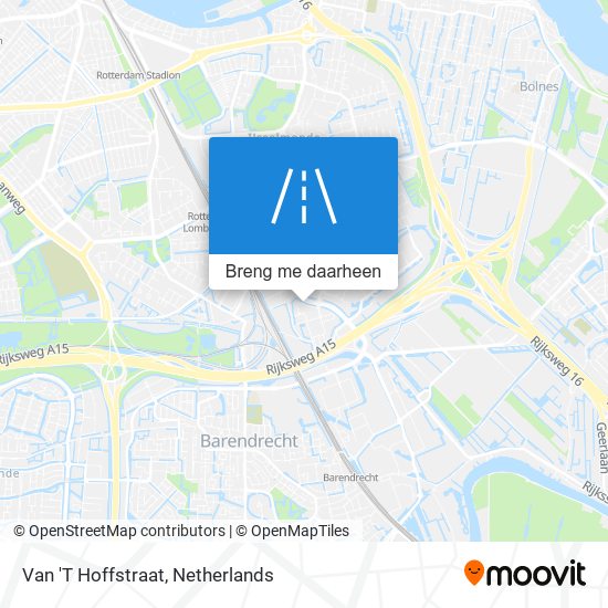 Van 'T Hoffstraat kaart