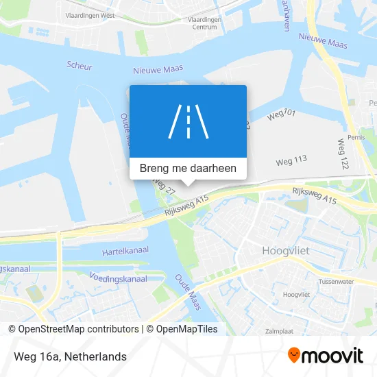 Weg 16a kaart