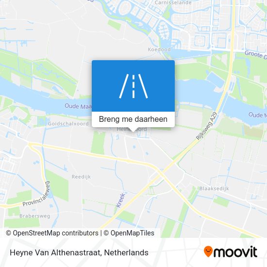 Heyne Van Althenastraat kaart