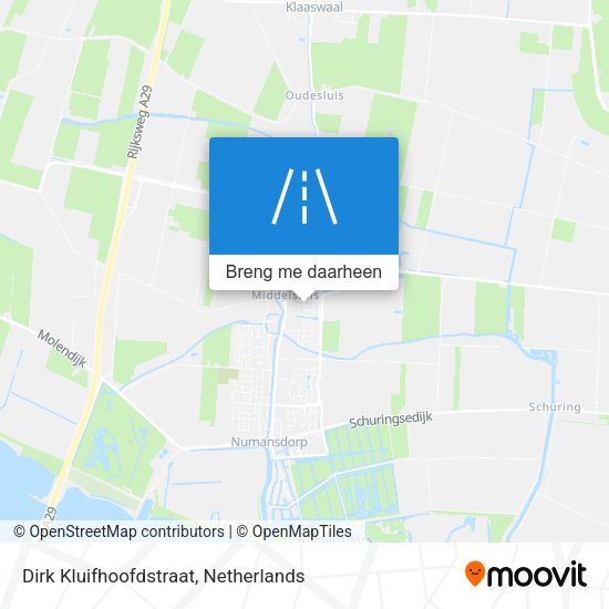 Dirk Kluifhoofdstraat kaart