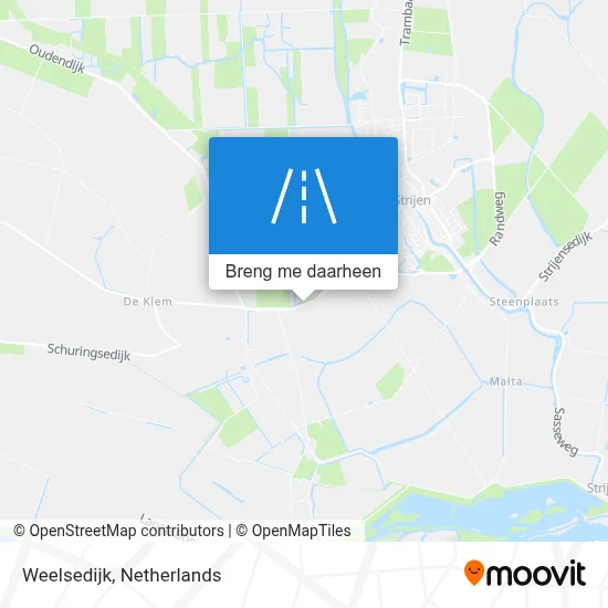 Weelsedijk kaart