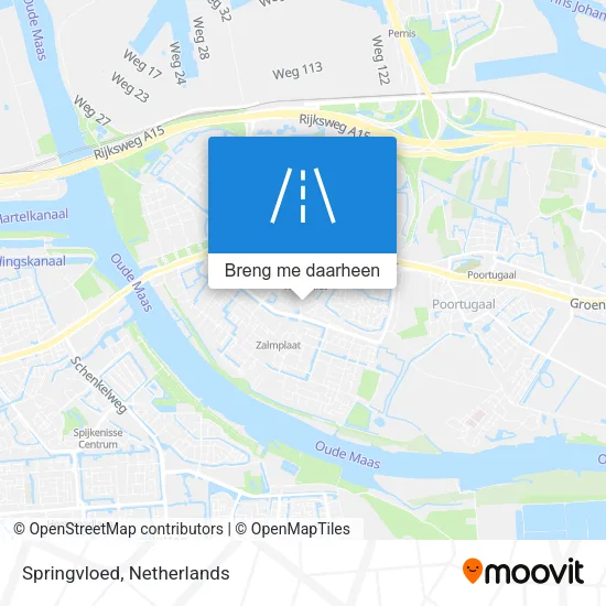Springvloed kaart