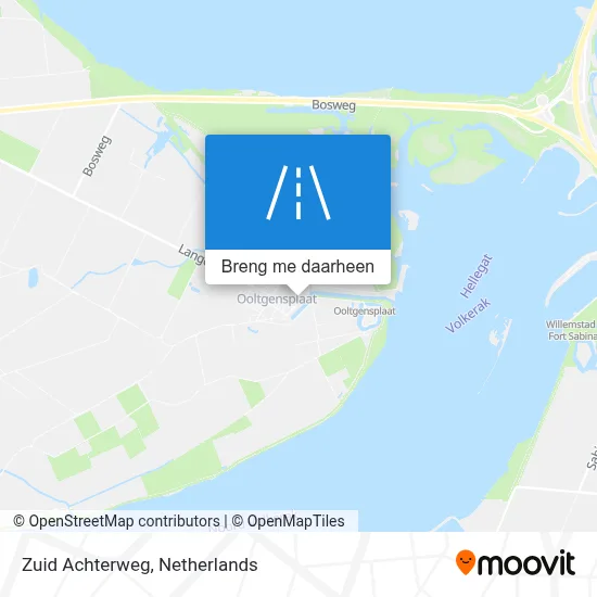 Zuid Achterweg kaart