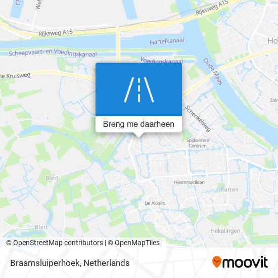 Braamsluiperhoek kaart