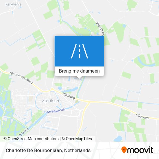 Charlotte De Bourbonlaan kaart