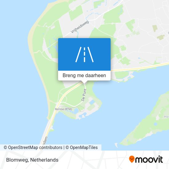 Blomweg kaart