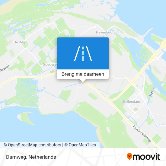 Damweg kaart