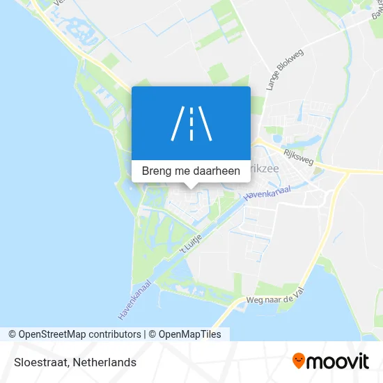 Sloestraat kaart
