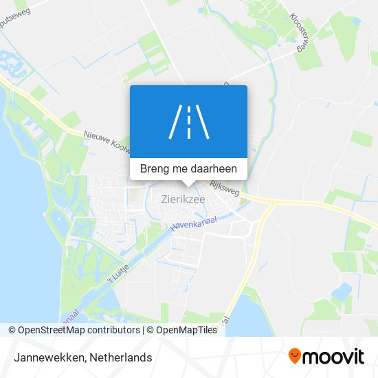 Jannewekken kaart