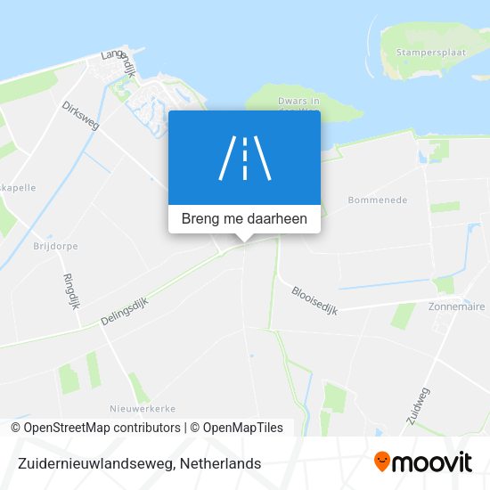 Zuidernieuwlandseweg kaart