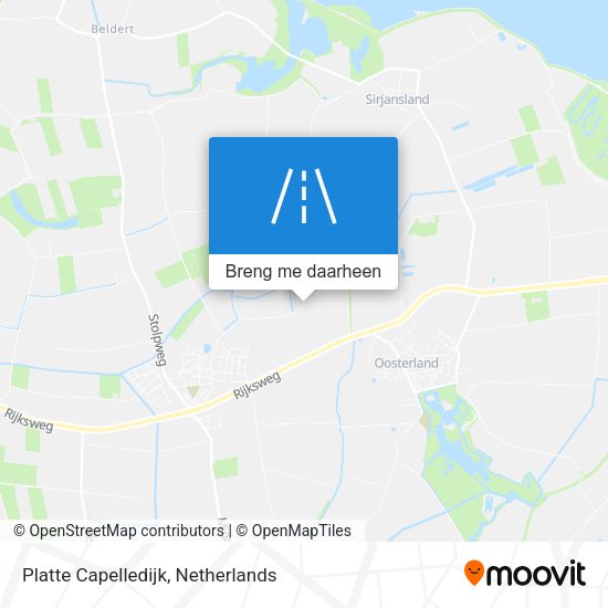 Platte Capelledijk kaart
